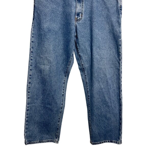 Calvin Klein Mens Classic Fit 100% Cotton Jeans Size 36 Double Stone Wash Denim - Picture 6 of 16